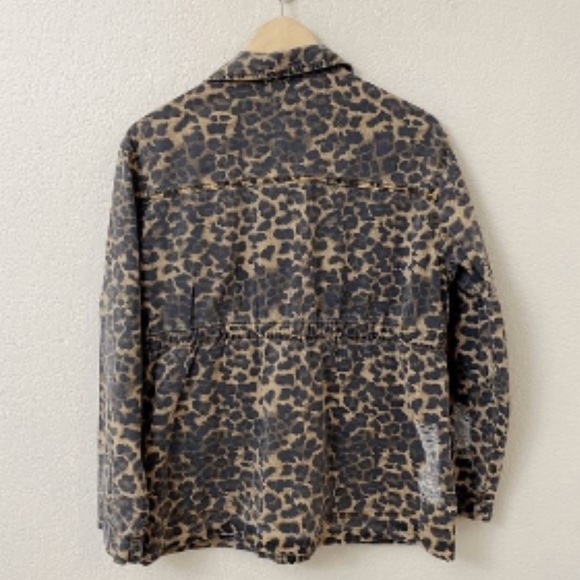 BNWOT  POL Leopard Print Utility Jacket - Picture 7 of 10